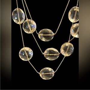 Kenneth Cole Vintage Necklace with Clear Beads